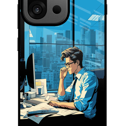 Focused Hustler (AI Generated) OnePlus 13s Glass Case