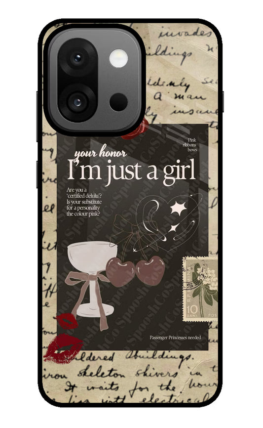 I am just a girl OnePlus 13s Glass Case