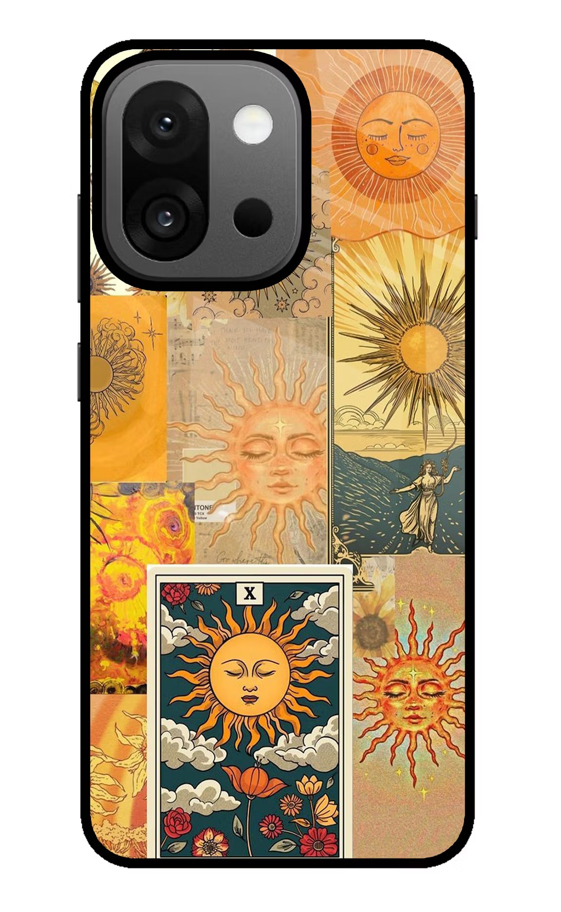 Sun OnePlus 13s Glass Case Back Cover by Casekaro