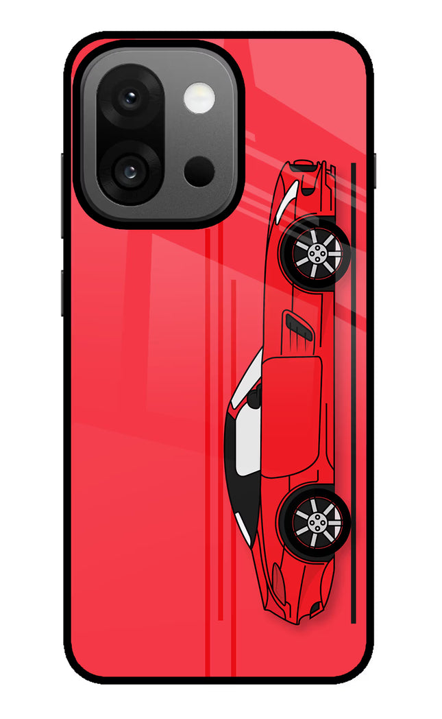 Red Velocity OnePlus 13s Glass Case