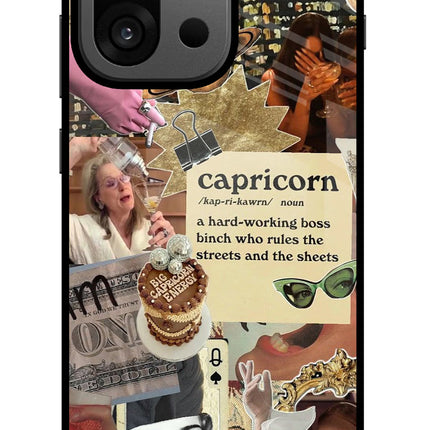 Capricorn Zodiac OnePlus 13s Glass Case