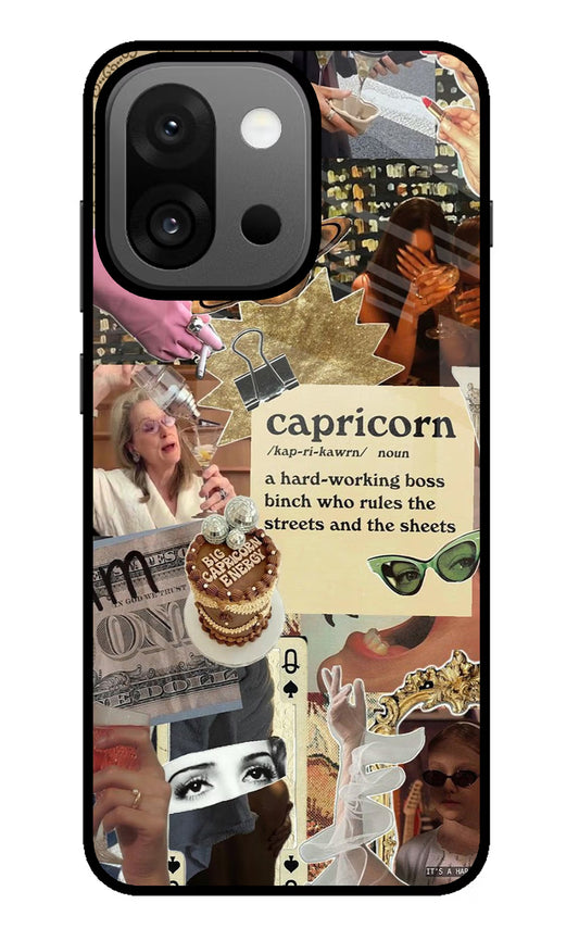 Capricorn Zodiac OnePlus 13s Glass Case