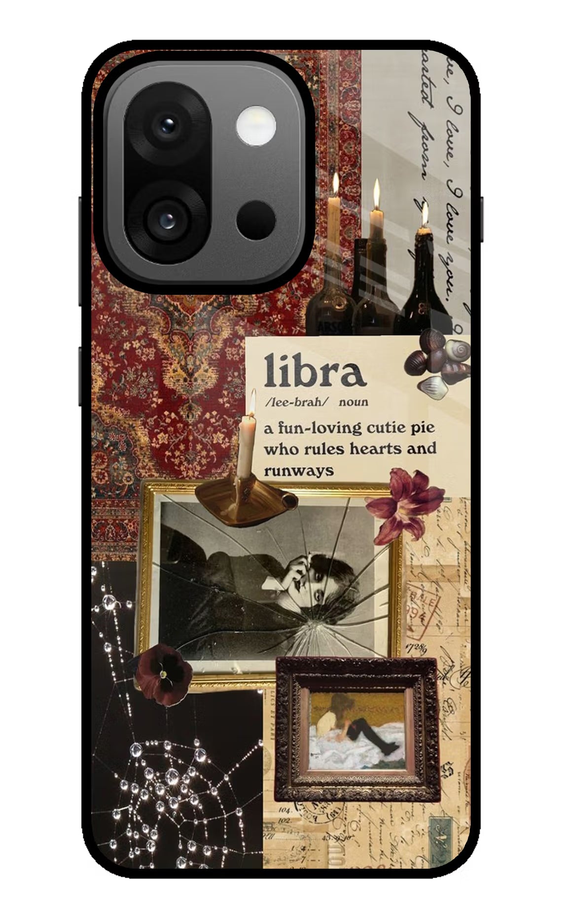 Libra Zodiac OnePlus 13s Glass Case Back Cover by Casekaro
