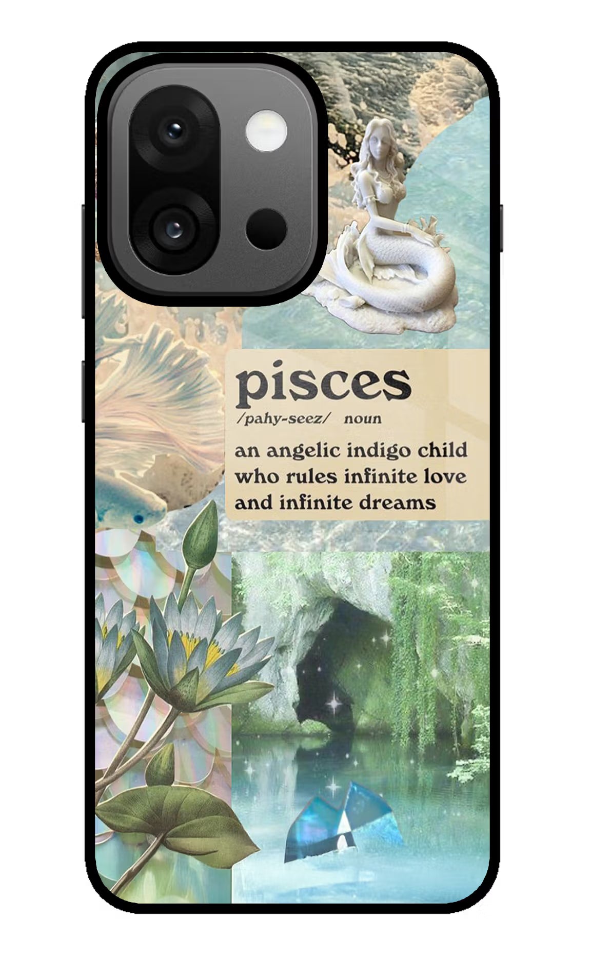 Pisces Zodiac OnePlus 13s Glass Case Back Cover by Casekaro