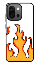 Fired Up – White OnePlus 13s Glass Case