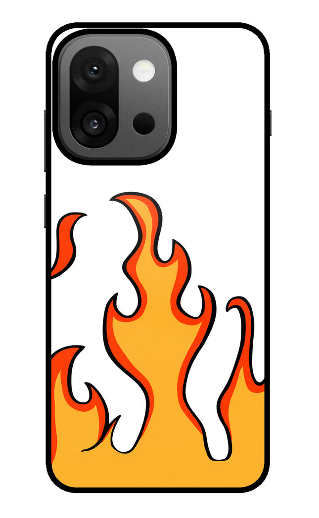 Fired Up – White OnePlus 13s Glass Case