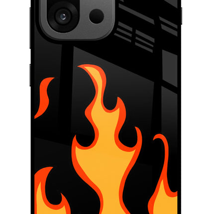 Fired Up – Black OnePlus 13s Glass Case