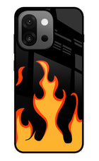 Fired Up – Black OnePlus 13s Glass Case