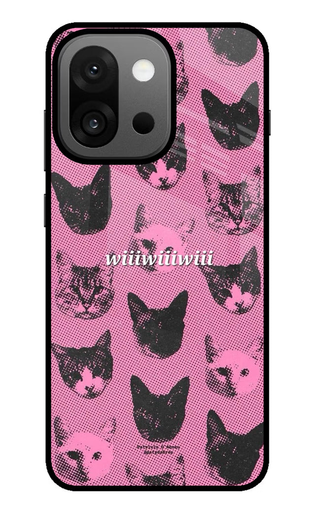 Pink Cats OnePlus 13s Glass Case