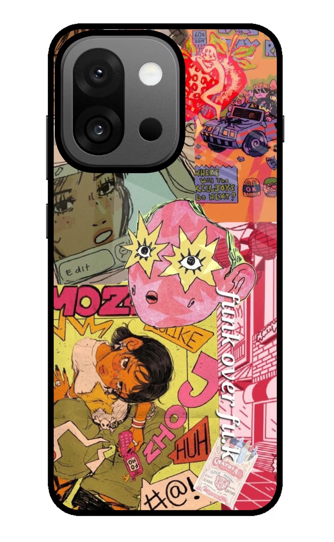 Funkover OnePlus 13s Glass Case Back Cover by Casekaro