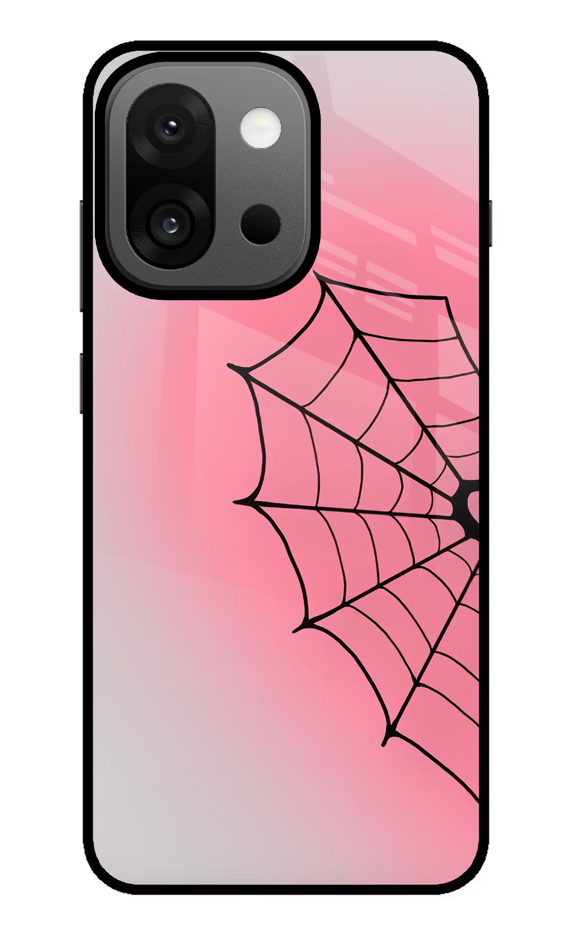 Pink Web OnePlus 13s Glass Case