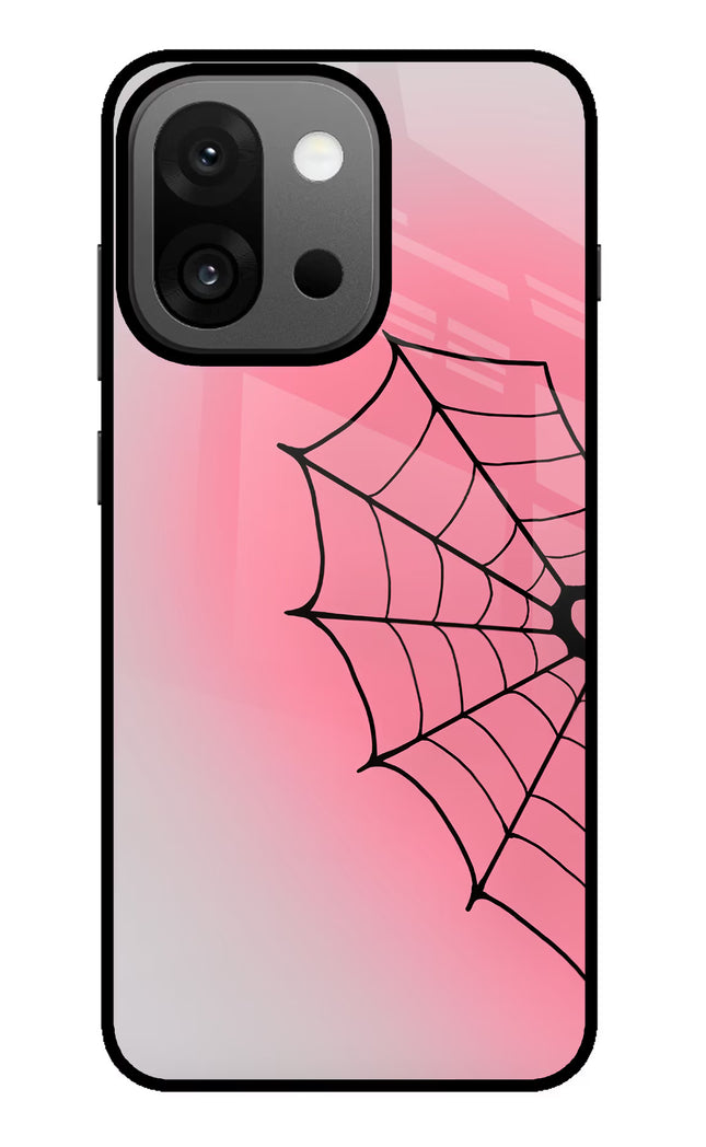 Pink Web OnePlus 13s Glass Case