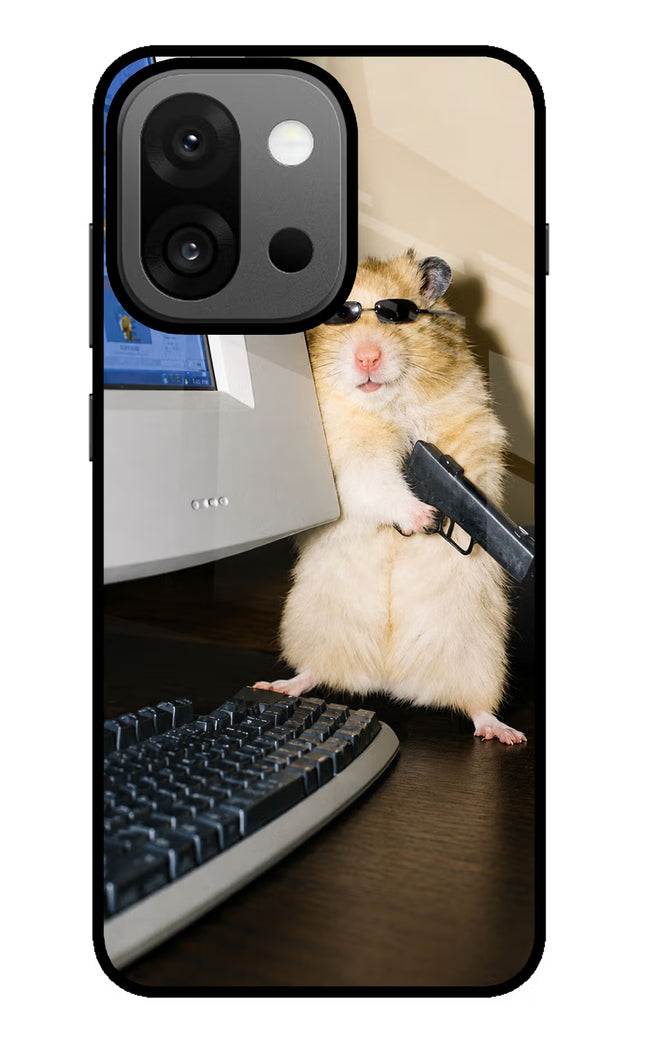 Hacker Hamster OnePlus 13s Glass Case