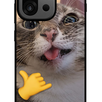 Silly Cat Call OnePlus 13s Glass Case