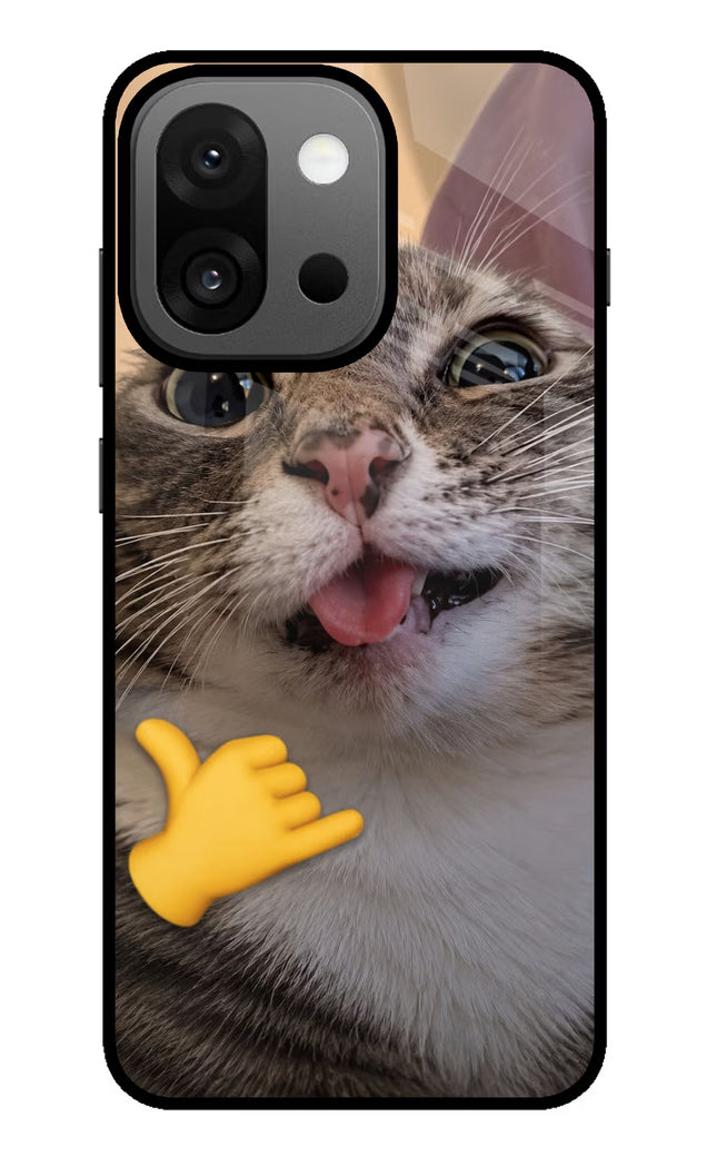 Silly Cat Call OnePlus 13s Glass Case