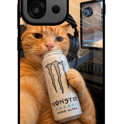 Gamer Cat Energy OnePlus 13s Glass Case