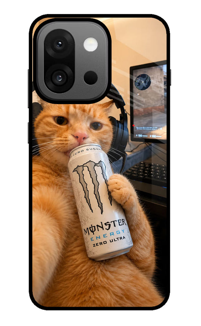 Gamer Cat Energy OnePlus 13s Glass Case