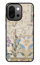 White Lily OnePlus 13s Glass Case