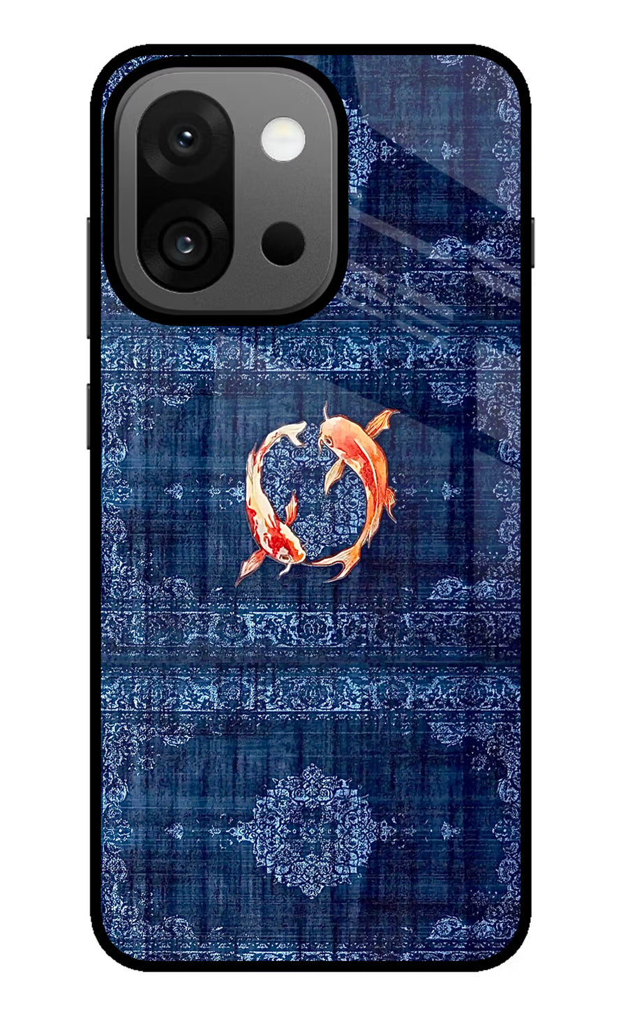 Koi Blue OnePlus 13s Back Cover, Glass case