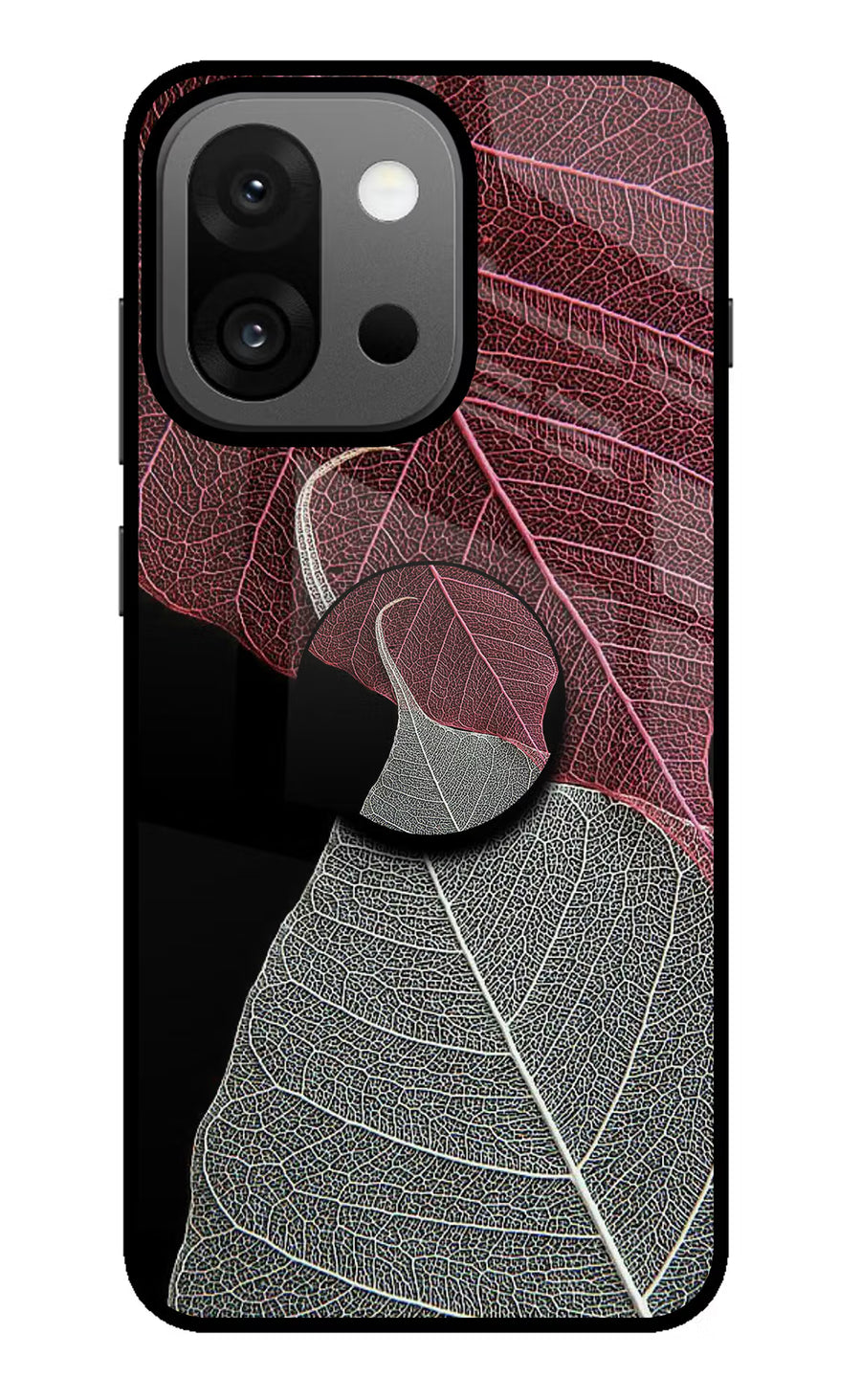 Leaf Pattern OnePlus 13s Pop Case, Glass case