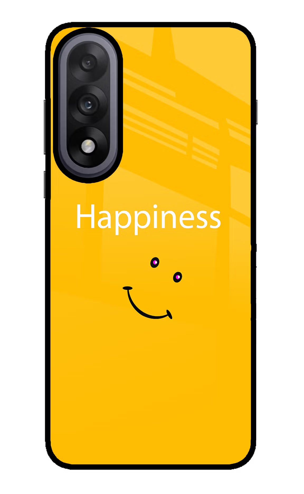 Happiness With Smiley OnePlus Nord 5 Glass Case Back Cover by Casekaro