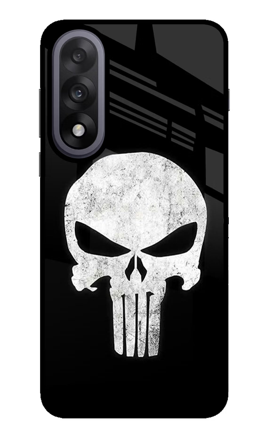 Punisher Skull OnePlus Nord 5 Glass Case Back Cover by Casekaro