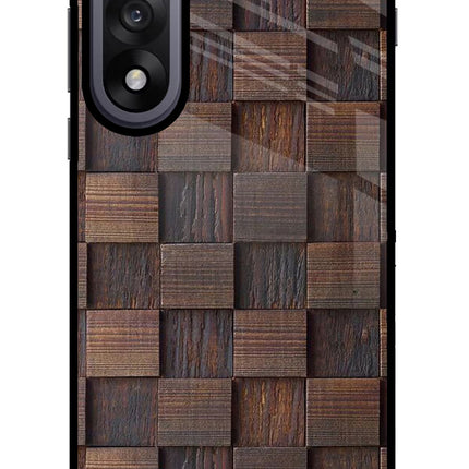 Wooden Cube Design OnePlus Nord 5 Glass Case