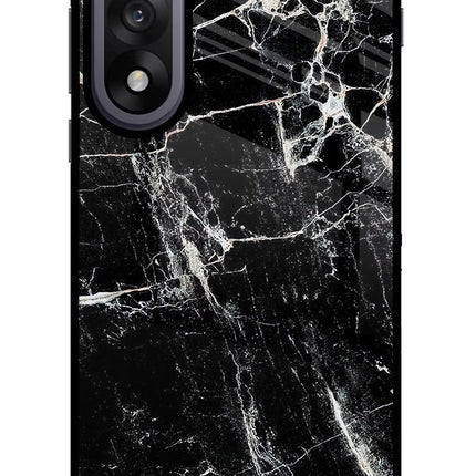 Black Marble Texture OnePlus Nord 5 Glass Case