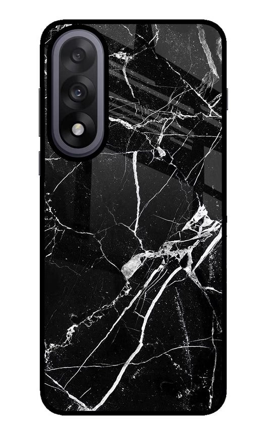 Black Marble Pattern OnePlus Nord 5 Glass Case