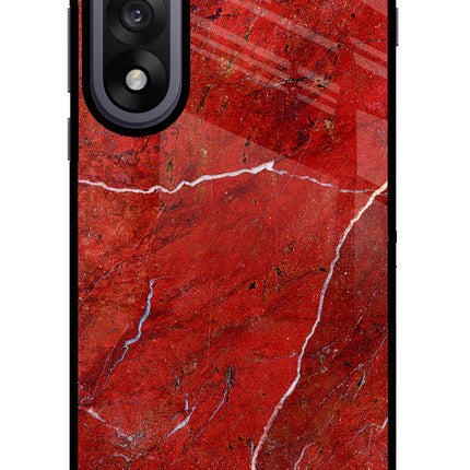 Red Marble Design OnePlus Nord 5 Glass Case