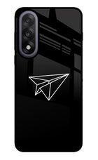 Paper Plane White OnePlus Nord 5 Glass Case