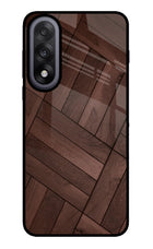 Wooden Texture Design OnePlus Nord 5 Glass Case
