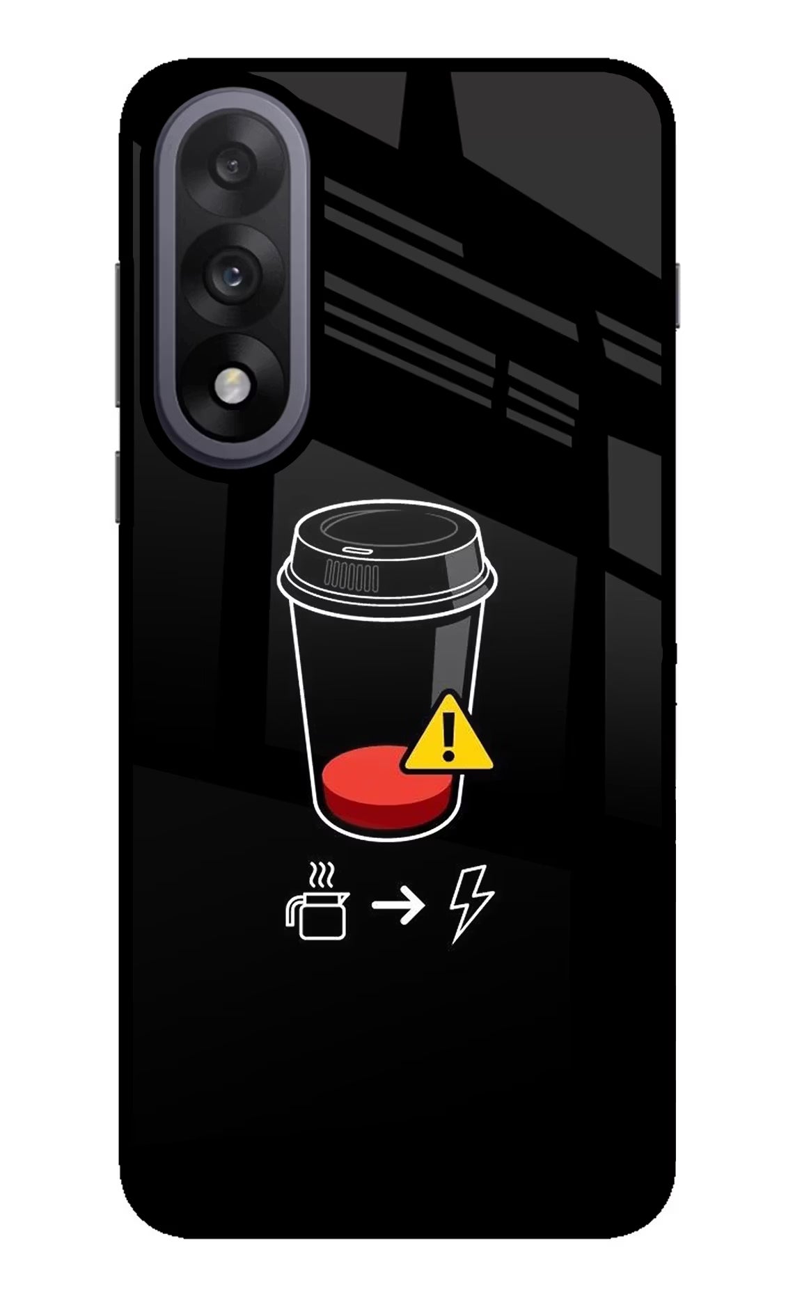 Coffee OnePlus Nord 5 Glass Case Back Cover by Casekaro