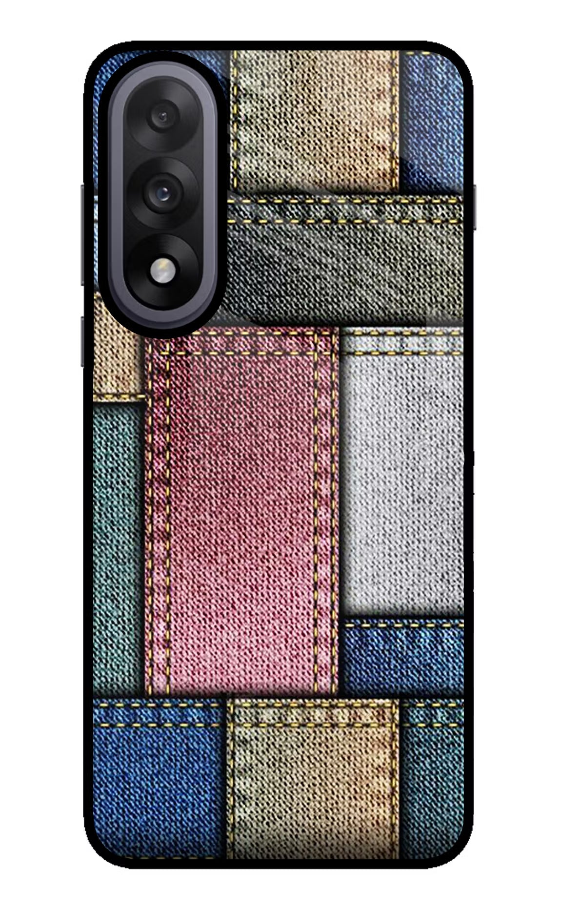 Multicolor Jeans OnePlus Nord 5 Glass Case Back Cover by Casekaro
