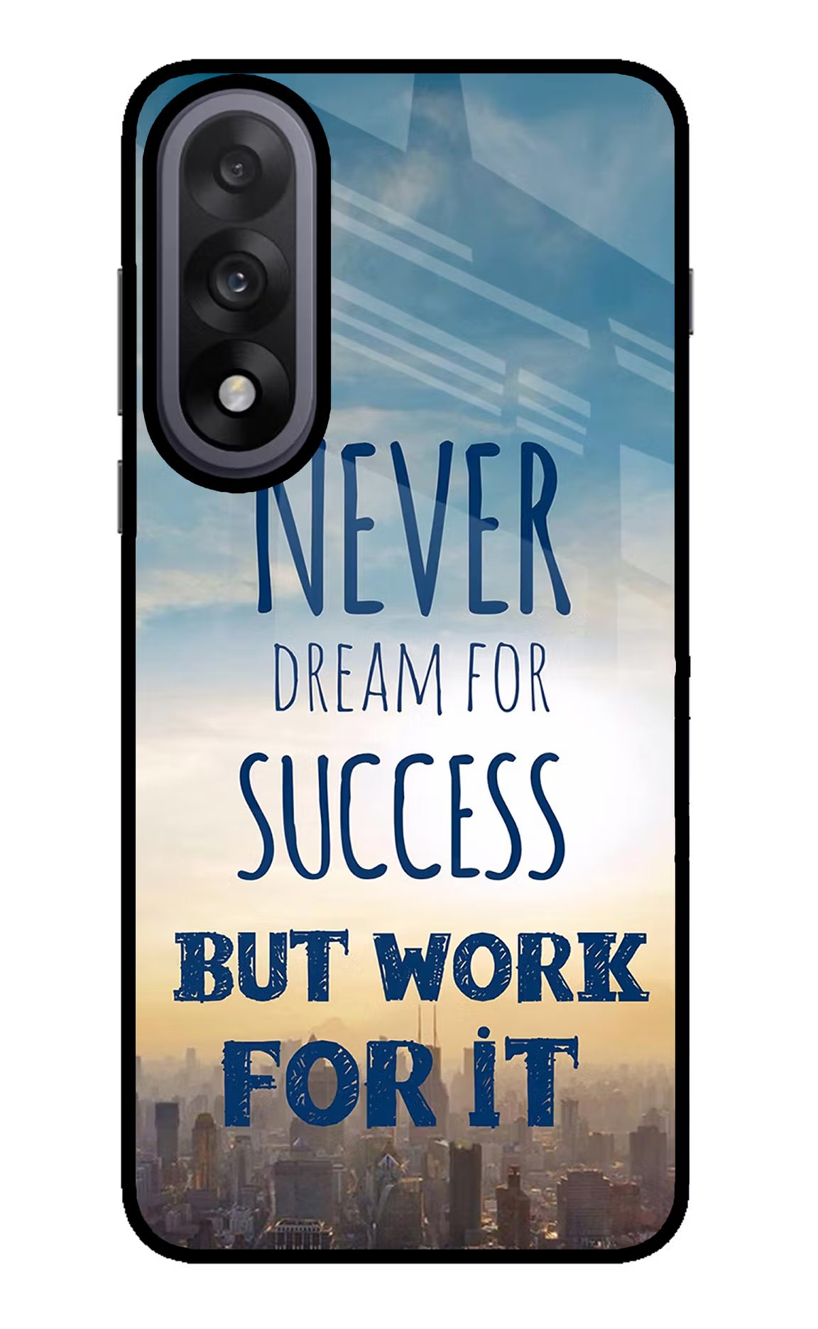 Never Dream For Success But Work For It OnePlus Nord 5 Glass Case