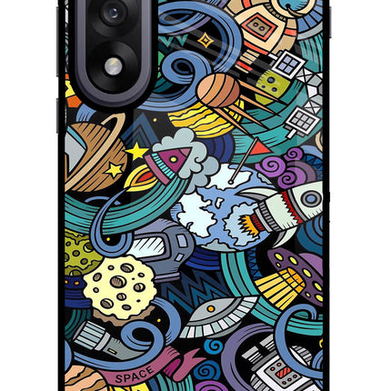Space Abstract OnePlus Nord 5 Glass Case