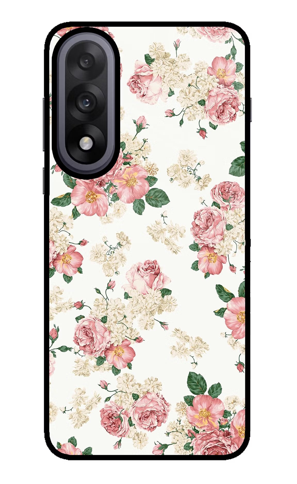 Flowers OnePlus Nord 5 Glass Case Back Cover by Casekaro