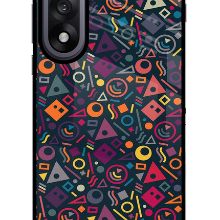 Geometric Abstract OnePlus Nord 5 Glass Case Back Cover by Casekaro