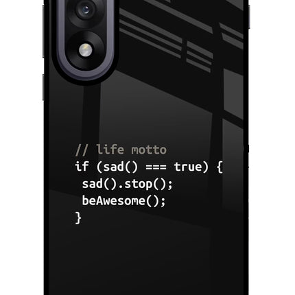Life Motto Code OnePlus Nord 5 Glass Case