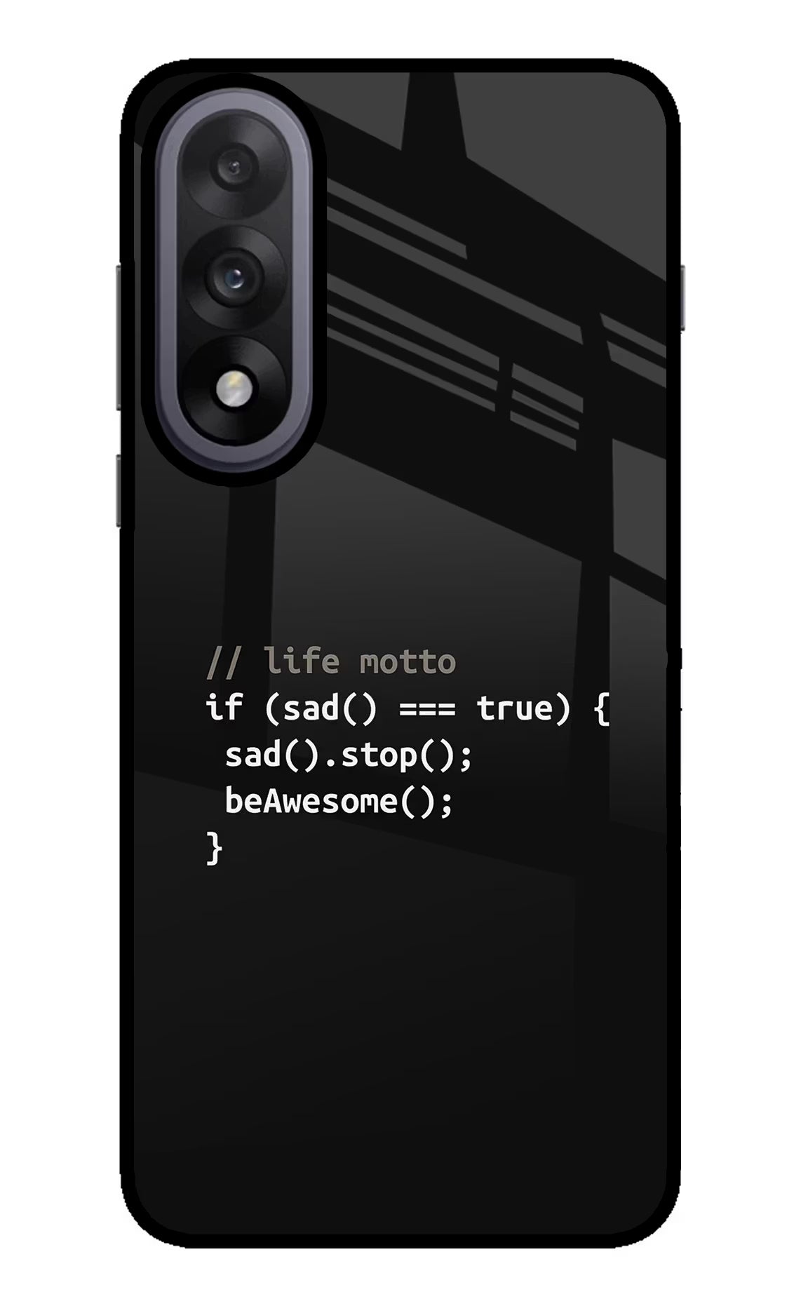 Life Motto Code OnePlus Nord 5 Glass Case Back Cover by Casekaro