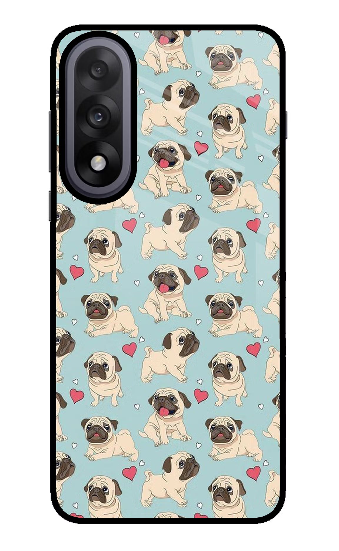 Pug Dog OnePlus Nord 5 Glass Case Back Cover by Casekaro