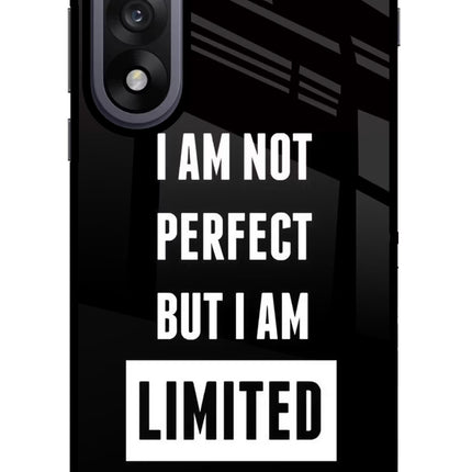I Am Not Perfect But I Am Limited Edition OnePlus Nord 5 Glass Case