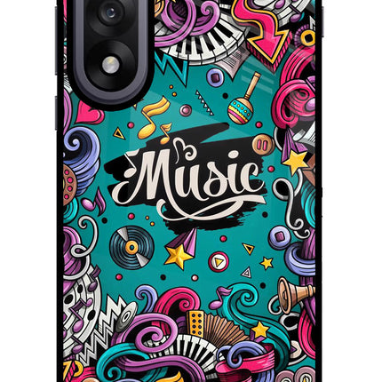 Music Graffiti OnePlus Nord 5 Glass Case