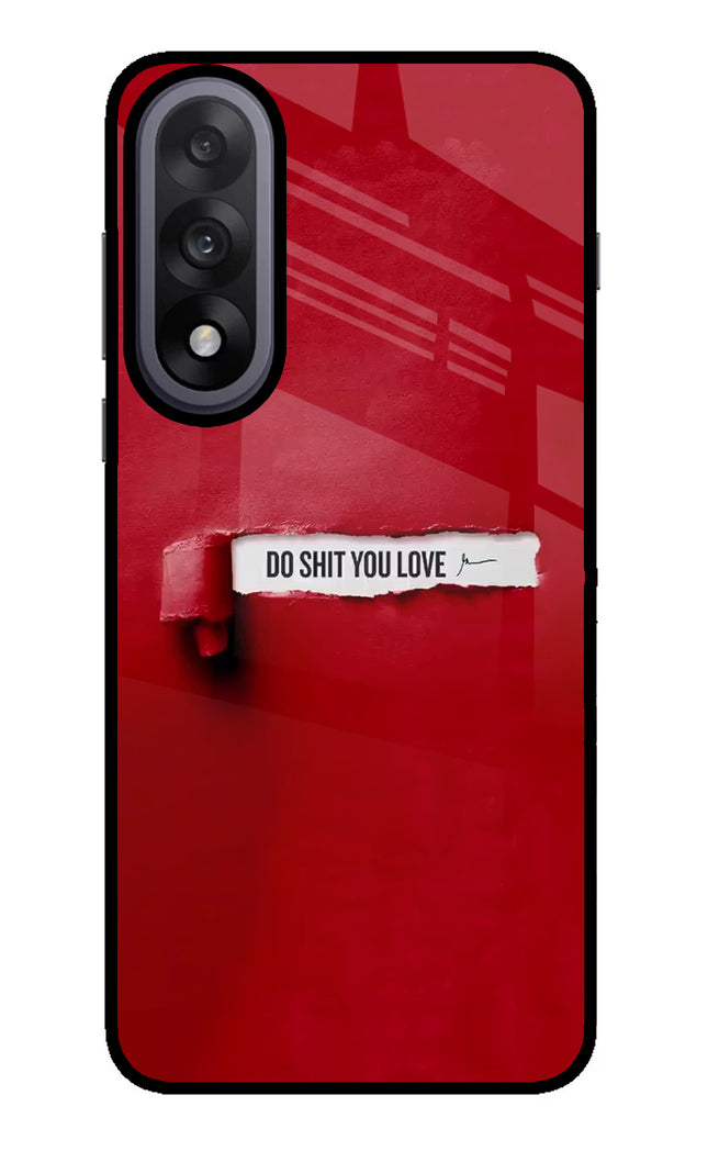 Do Shit You Love OnePlus Nord 5 Glass Case