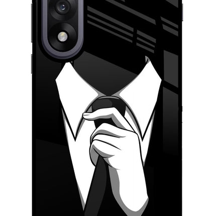Black Tie OnePlus Nord 5 Glass Case