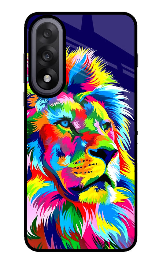 Vector Art Lion OnePlus Nord 5 Glass Case