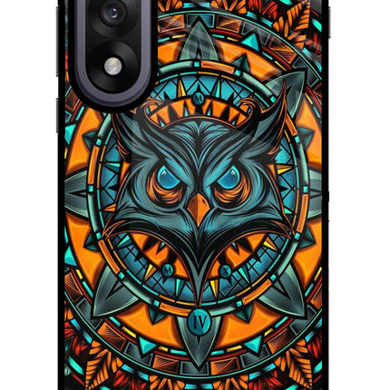 Angry Owl Art OnePlus Nord 5 Glass Case Back Cover by Casekaro