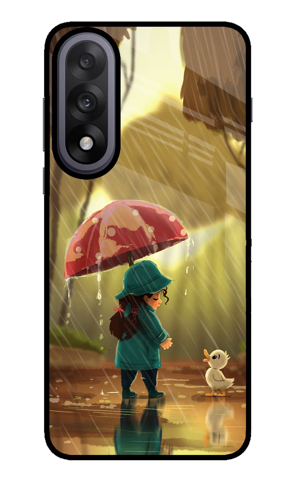 Rainy Day OnePlus Nord 5 Glass Case Back Cover by Casekaro