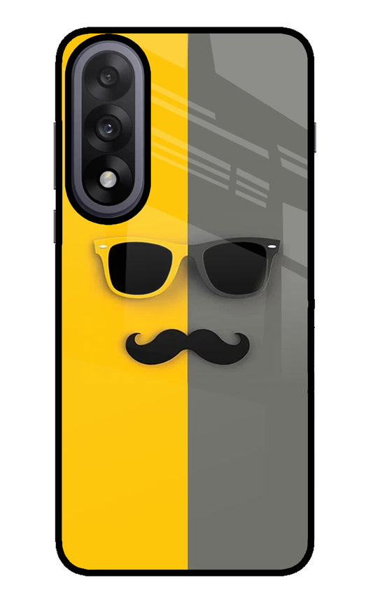 Sunglasses with Mustache OnePlus Nord 5 Glass Case
