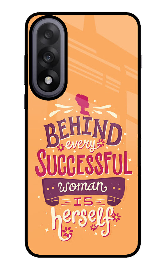 Behind Every Successful Woman There Is Herself OnePlus Nord 5 Glass Case